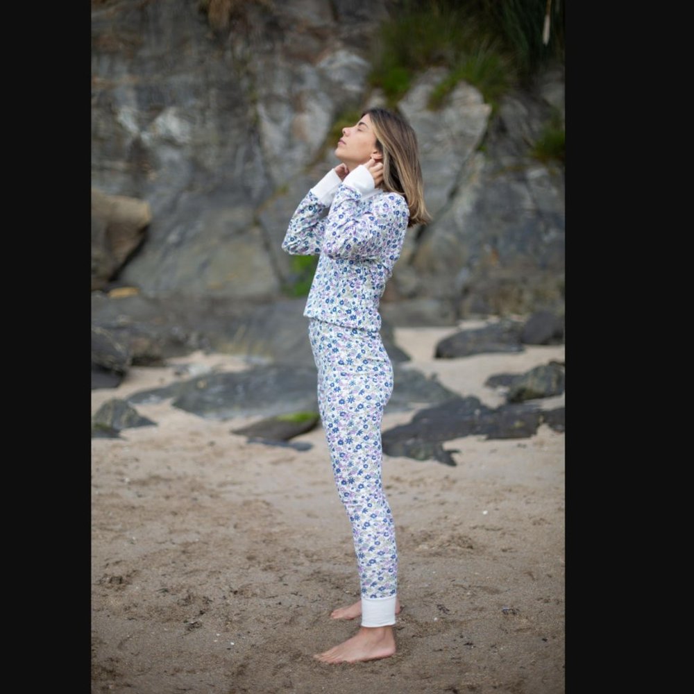 Sleepy Doe Women's Skinny PJ Set in Wildflower